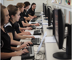 Students working in the Computer Lab