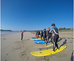 students on an outdoor pursuits camp