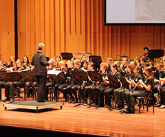 One of the Canberra High School Bands performing at the Australian National Eisteddfod