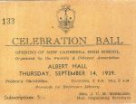 1939 Opening Ball Invitation