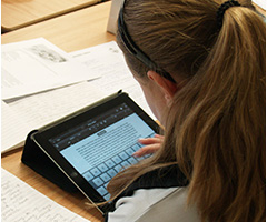 Ipads being used in class